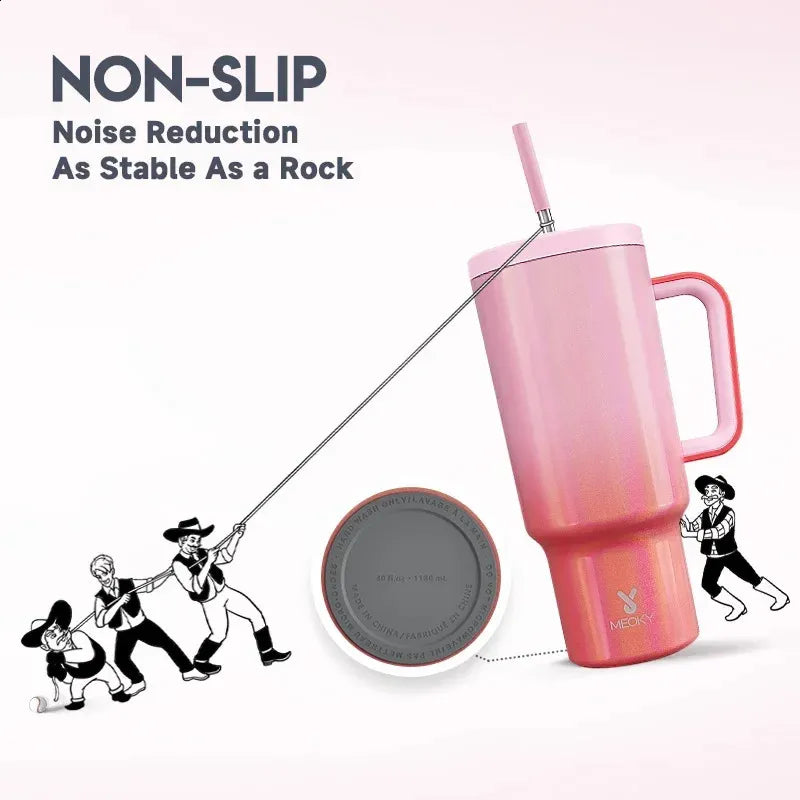 Meoky Cupán 40oz — Ice Cold for 34 Hours, Leak-Proof & Built for Life