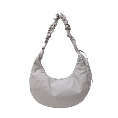 Pleated Shoulder Strap Drawstring One Shoulder Armpit Bag Spring Fashion New Large Capacity Casual Versatile Handbag Women