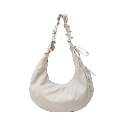 Pleated Shoulder Strap Drawstring One Shoulder Armpit Bag Spring Fashion New Large Capacity Casual Versatile Handbag Women