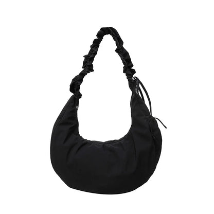 Pleated Shoulder Strap Drawstring One Shoulder Armpit Bag Spring Fashion New Large Capacity Casual Versatile Handbag Women